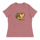 Women's Relaxed T-Shirt/Love-Kindness-Sunflower - Enet Images