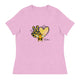 Women's Relaxed T-Shirt/Love-Kindness-Sunflower - Enet Images