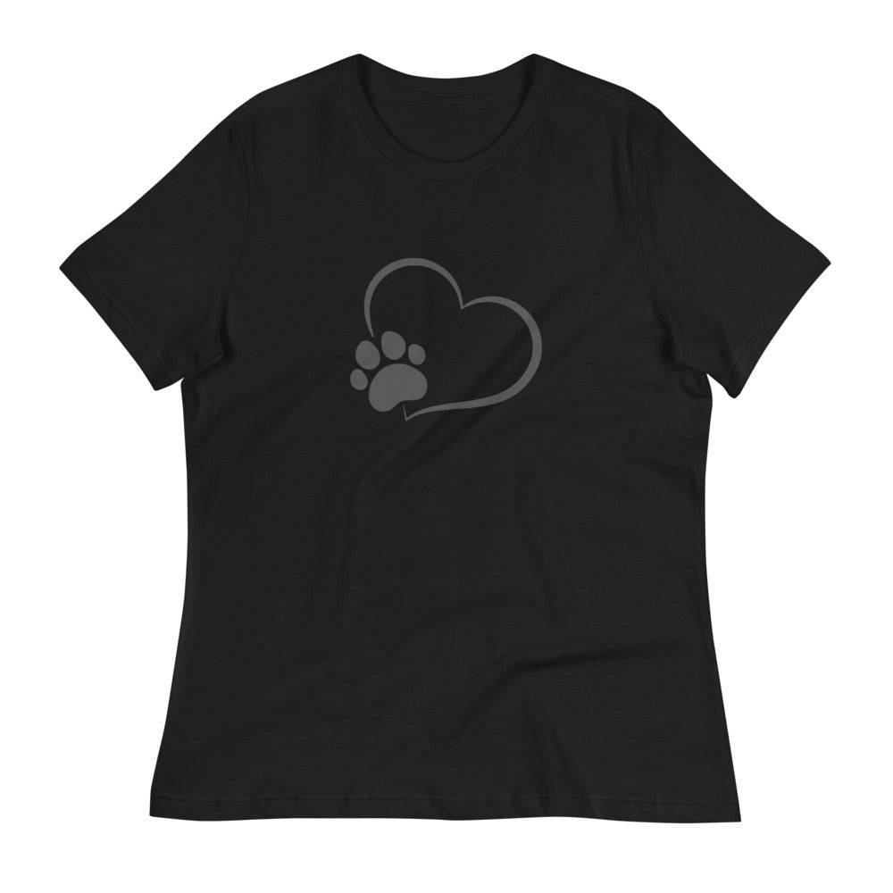 Women's Relaxed T-Shirt/Love Paws - Enet Images