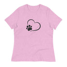 Women's Relaxed T-Shirt/Love Paws - Enet Images