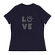 Women's Relaxed T-Shirt/Love Pets - Enet Images