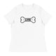 Women's Relaxed T-Shirt/Love Pets Bone - Enet Images