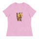 Women's Relaxed T-Shirt/Love-Sunflower 2 - Enet Images