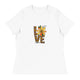 Women's Relaxed T-Shirt/Love-Sunflower 2 - Enet Images