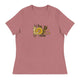 Women's Relaxed T-Shirt/Love-Sunflower - Enet Images