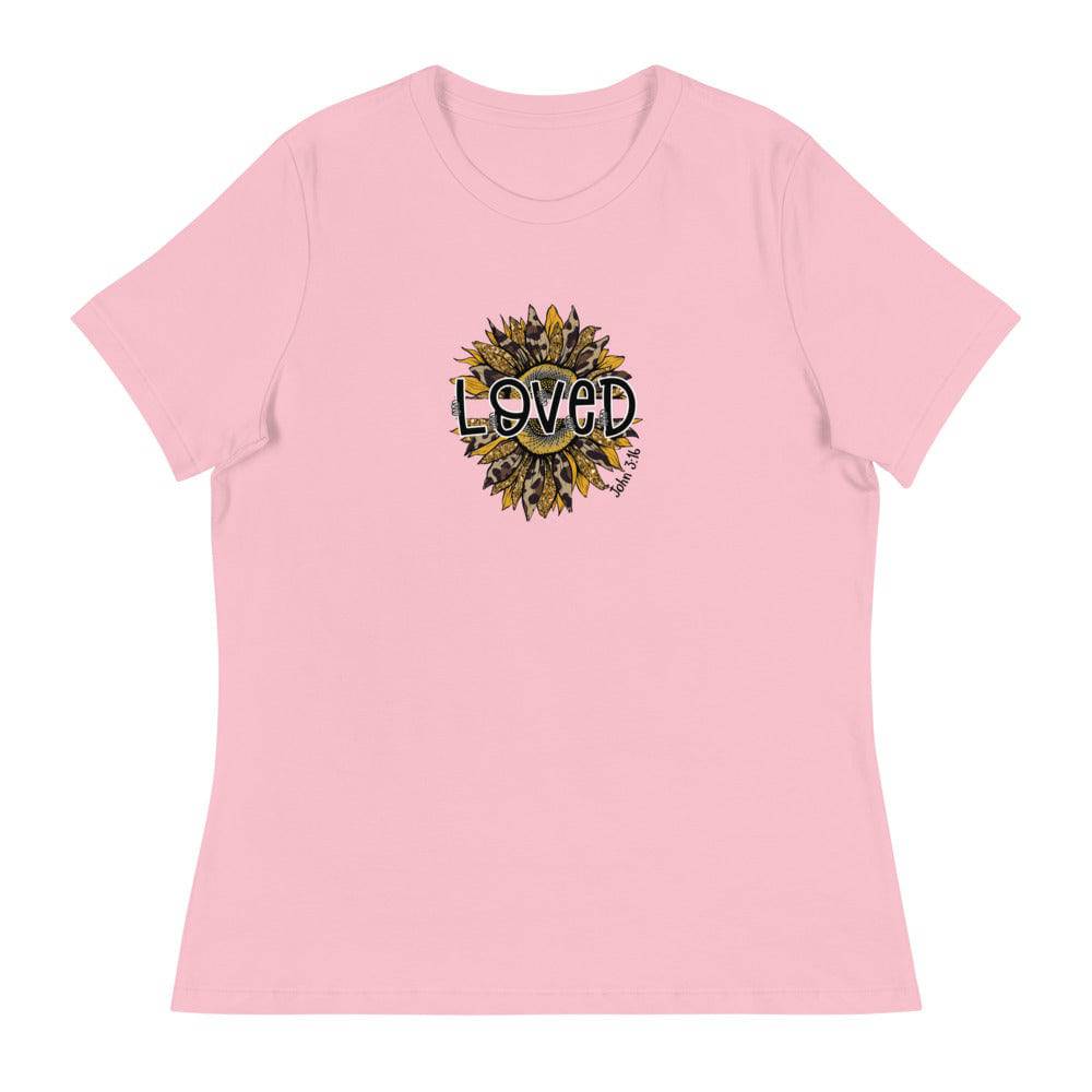 Women's Relaxed T-Shirt/Loved-Sunflower - Enet Images