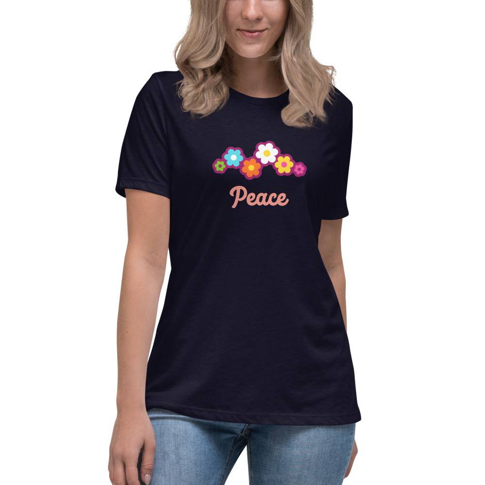 Women's Relaxed T-Shirt/Peace 1 - Enet Images