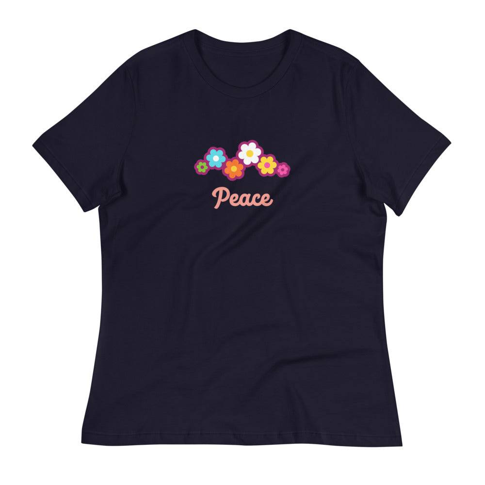 Women's Relaxed T-Shirt/Peace 1 - Enet Images