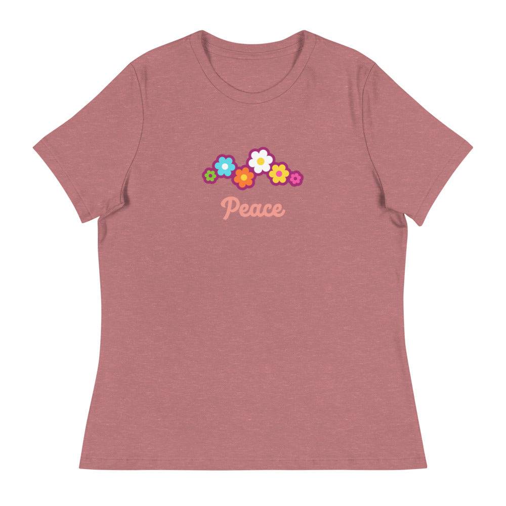 Women's Relaxed T-Shirt/Peace 1 - Enet Images