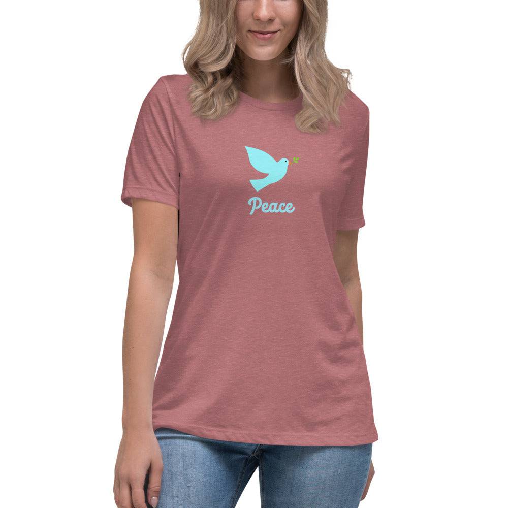 Women's Relaxed T-Shirt/Peace 2 - Enet Images