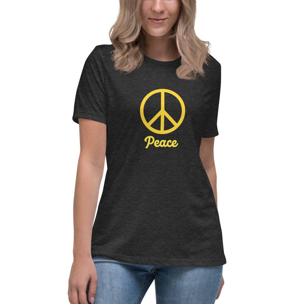 Women's Relaxed T-Shirt/Peace 6 - Enet Images