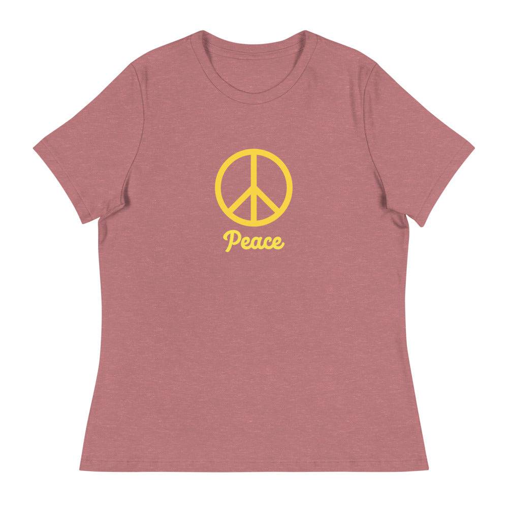 Women's Relaxed T-Shirt/Peace 6 - Enet Images