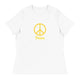 Women's Relaxed T-Shirt/Peace 6 - Enet Images