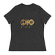 Women's Relaxed T-Shirt/Peace-Love-Sunflower - Enet Images