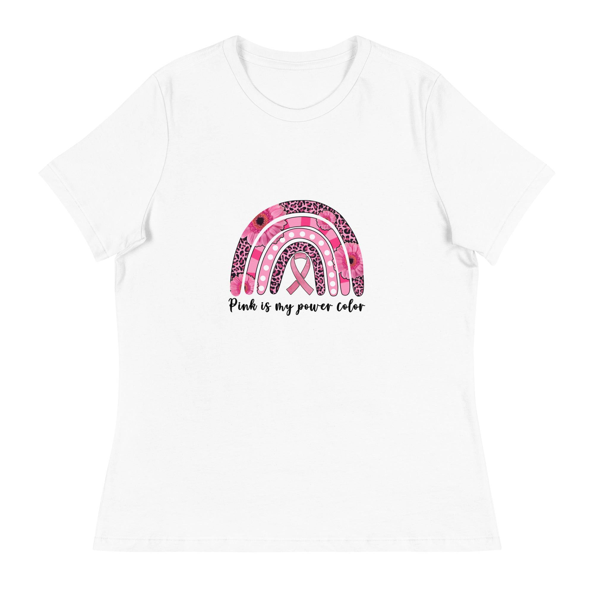 Women's Relaxed T-Shirt-Pink-Is-My-Favorite-Color - Enet Images