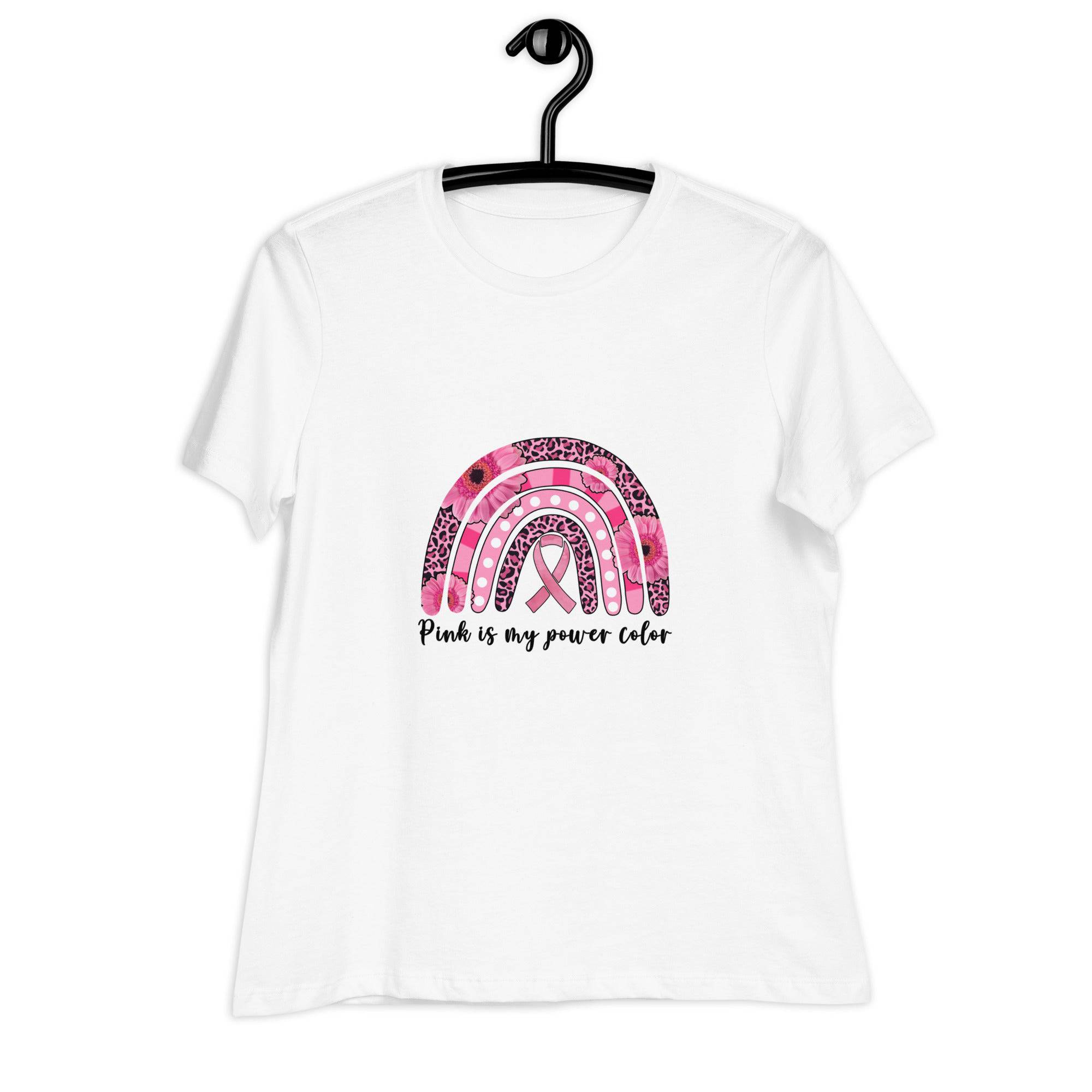 Women's Relaxed T-Shirt-Pink-Is-My-Favorite-Color - Enet Images
