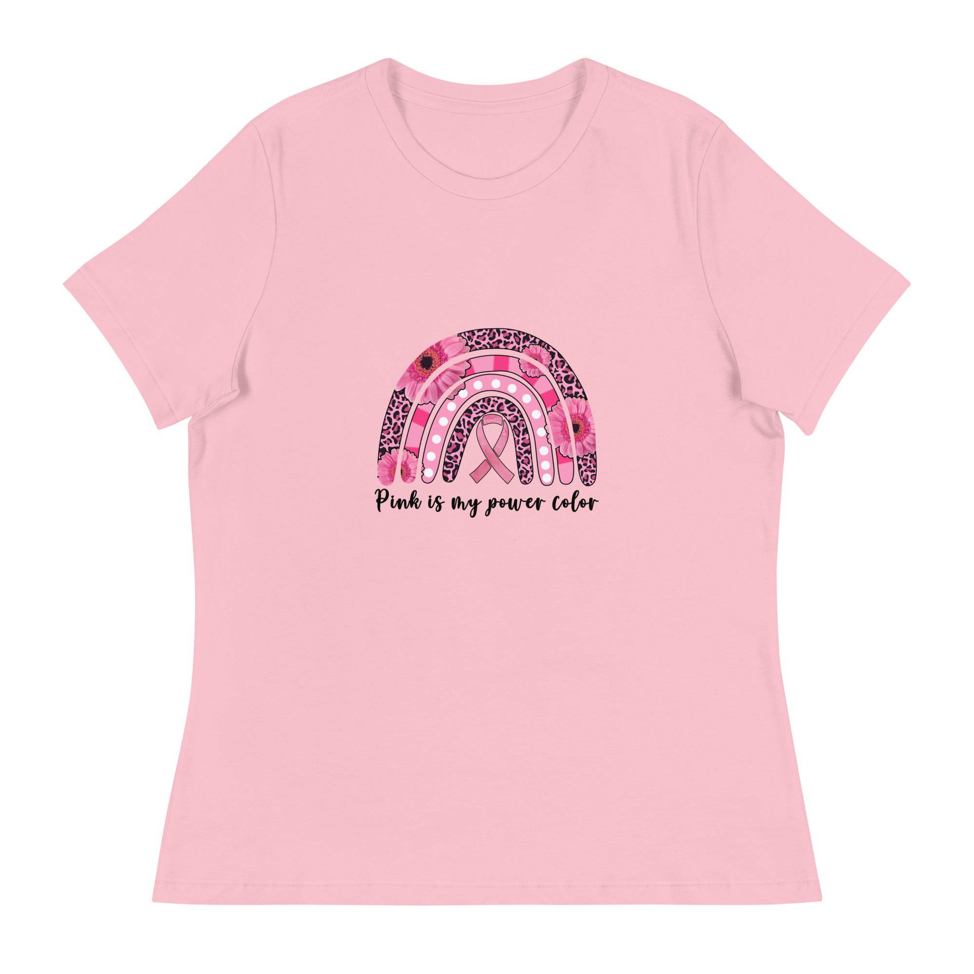 Women's Relaxed T-Shirt-Pink-Is-My-Favorite-Color - Enet Images