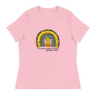 Women's Relaxed T-Shirt/Rainbow-Sunflower - Enet Images