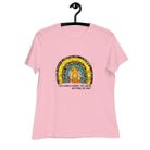 Women's Relaxed T-Shirt/Rainbow-Sunflower - Enet Images