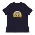 Women's Relaxed T-Shirt/Rainbow-Sunflower - Enet Images