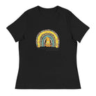 Women's Relaxed T-Shirt/Rainbow-Sunflower - Enet Images