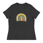 Women's Relaxed T-Shirt/Rainbow-Sunflower - Enet Images