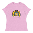 Women's Relaxed T-Shirt/Rainbow-Sunflower - Enet Images