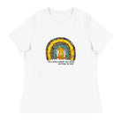 Women's Relaxed T-Shirt/Rainbow-Sunflower - Enet Images