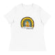 Women's Relaxed T-Shirt/Rainbow-Sunflower - Enet Images
