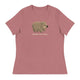 Women's Relaxed T-Shirt/Wombat Cute Animal - Enet Images