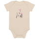 Organic cotton baby bodysuit/Bunnies Bicycle - Enet Images