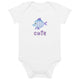 Organic cotton baby bodysuit/Fish Cute - Enet Images