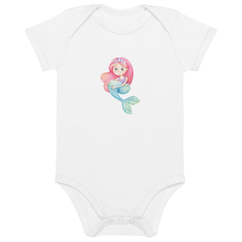 Organic cotton baby bodysuit/Little Mermaid - Enet Images