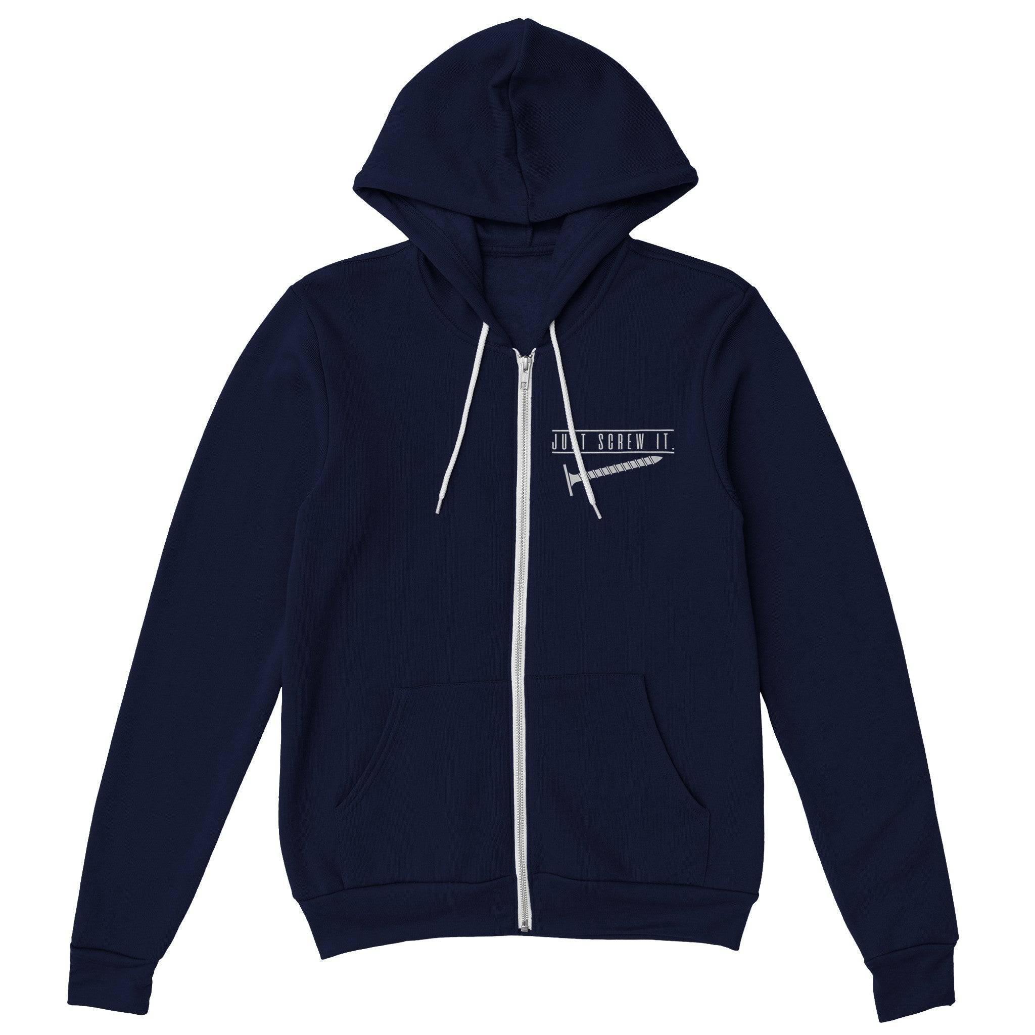 Premium Unisex Zip Hoodies/Just-Screw-It - Enet Images