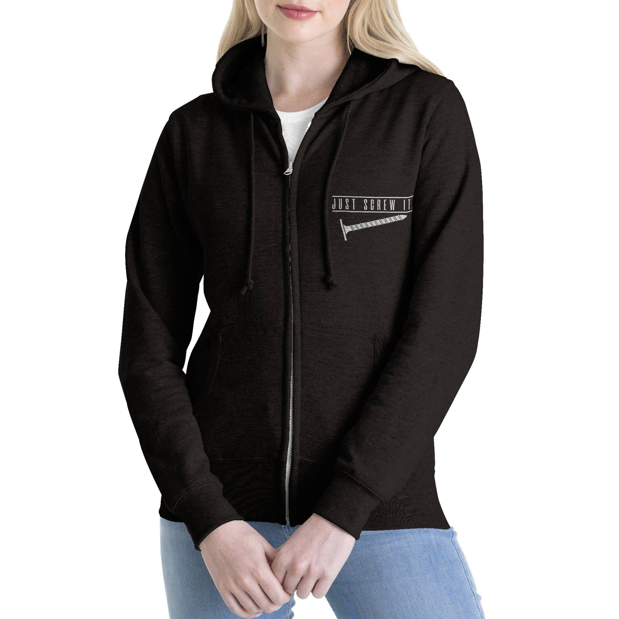 Premium Unisex Zip Hoodies/Just-Screw-It - Enet Images
