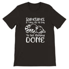 Budget Unisex Crewneck T-shirt/Sometimes-Cat - Enet Images