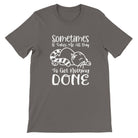 Budget Unisex Crewneck T-shirt/Sometimes-Cat - Enet Images