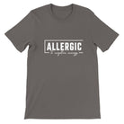 Budget Unisex Crewneck T-shirt/Allergic/To-Negative-People - Enet Images