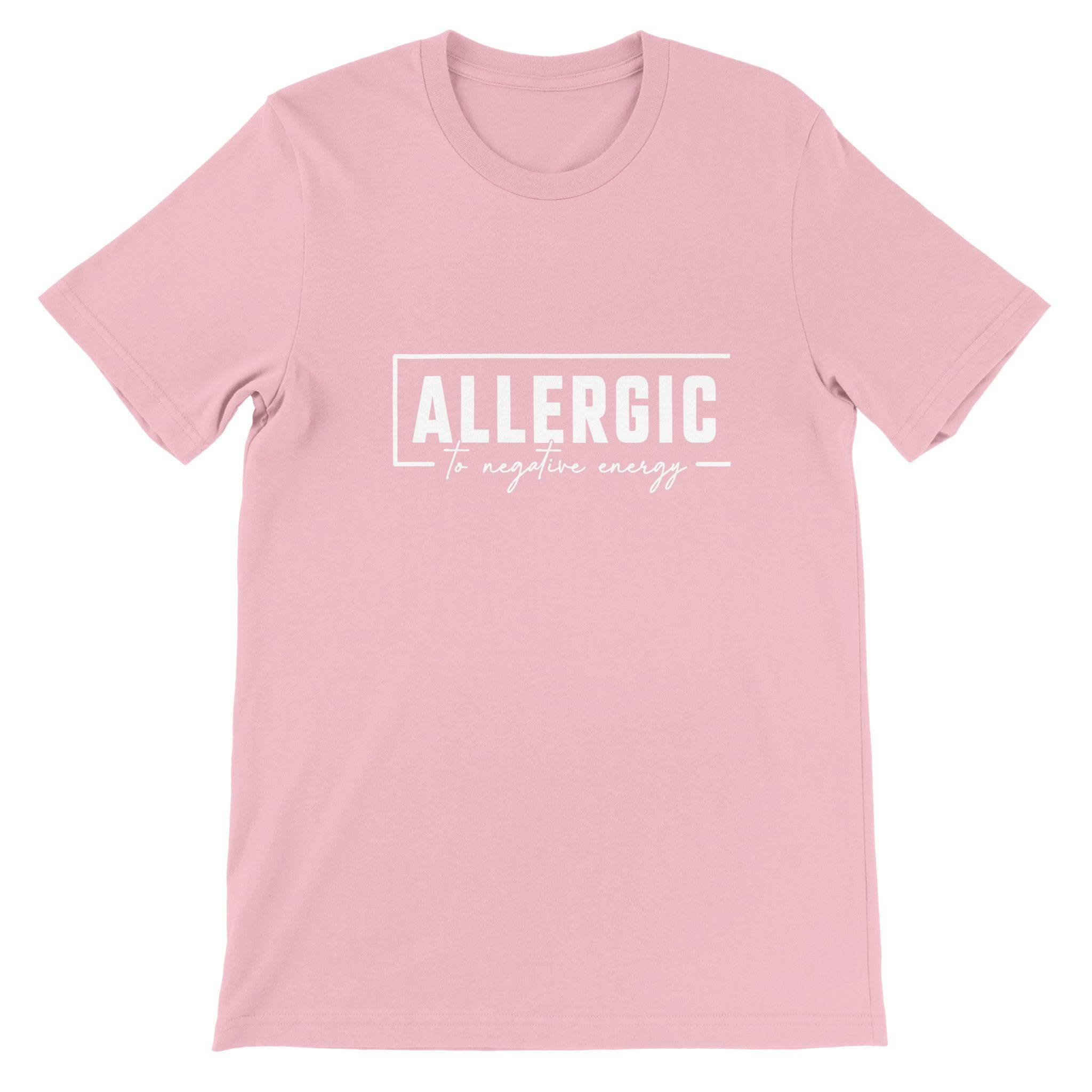 Budget Unisex Crewneck T-shirt/Allergic/To-Negative-People - Enet Images