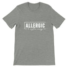 Budget Unisex Crewneck T-shirt/Allergic/To-Negative-People - Enet Images