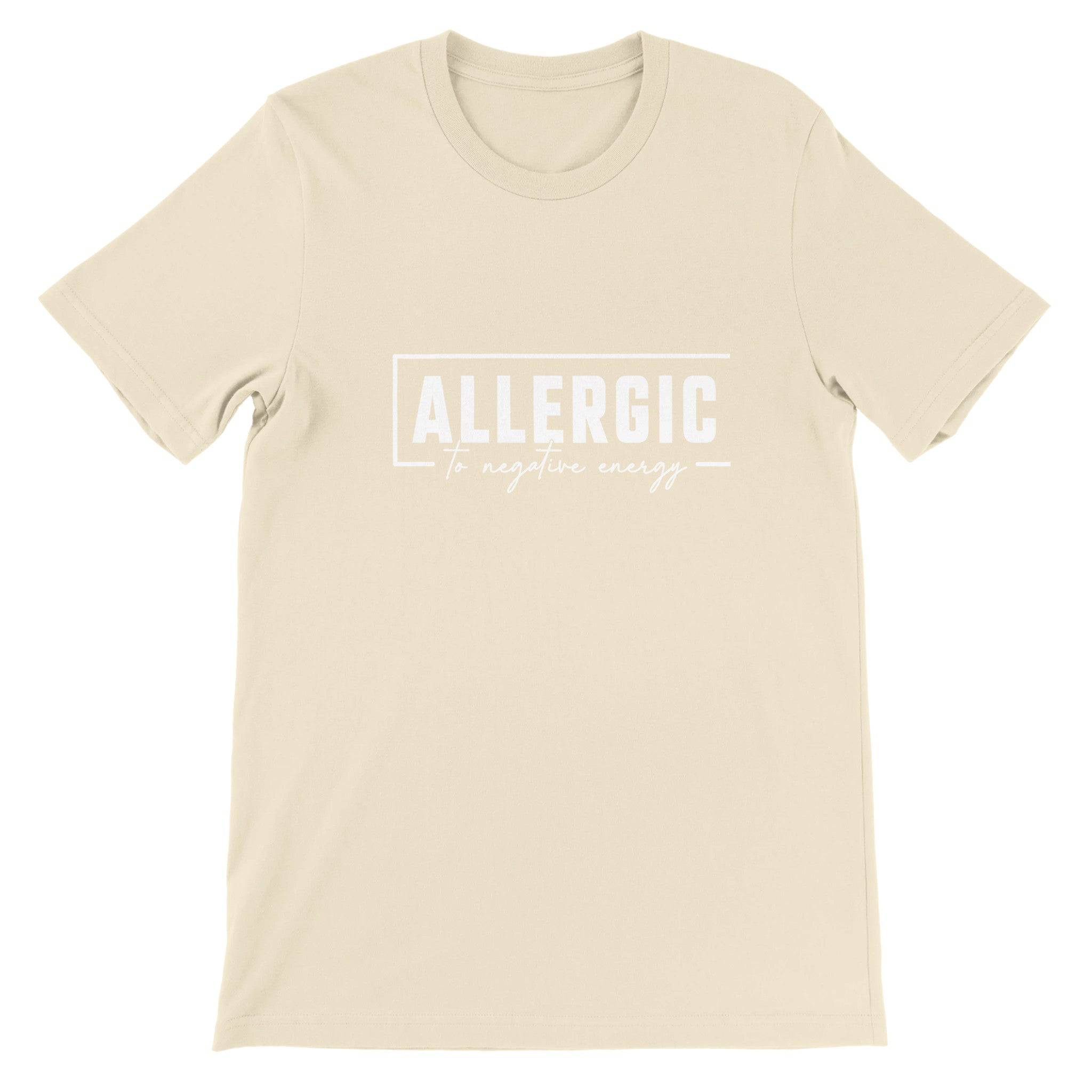 Budget Unisex Crewneck T-shirt/Allergic/To-Negative-People - Enet Images