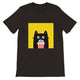 Budget Unisex Crewneck T-shirt/Cat-PopCorn - Enet Images