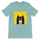 Budget Unisex Crewneck T-shirt/Cat-PopCorn - Enet Images