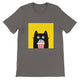 Budget Unisex Crewneck T-shirt/Cat-PopCorn - Enet Images