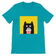 Budget Unisex Crewneck T-shirt/Cat-PopCorn - Enet Images