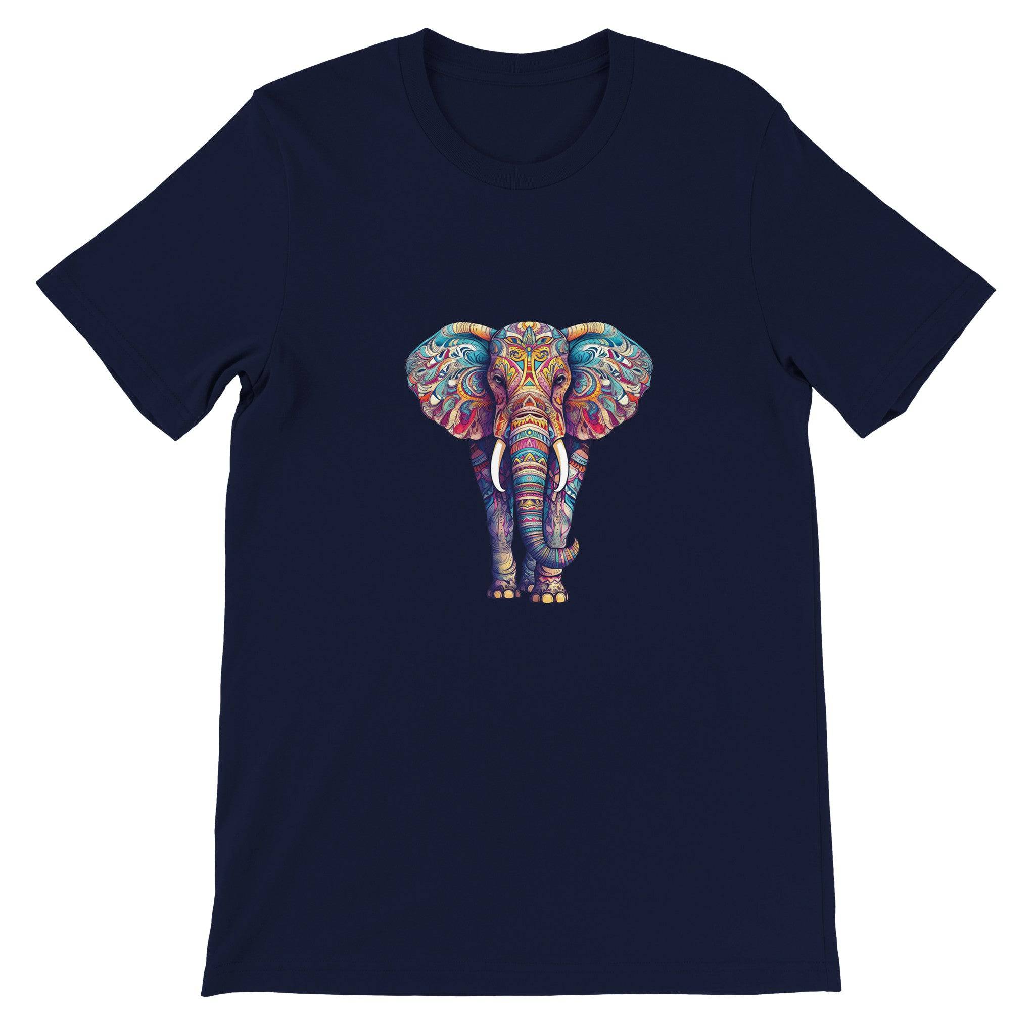 Budget Unisex Crewneck T-shirt/Elephant-Art - Enet Images