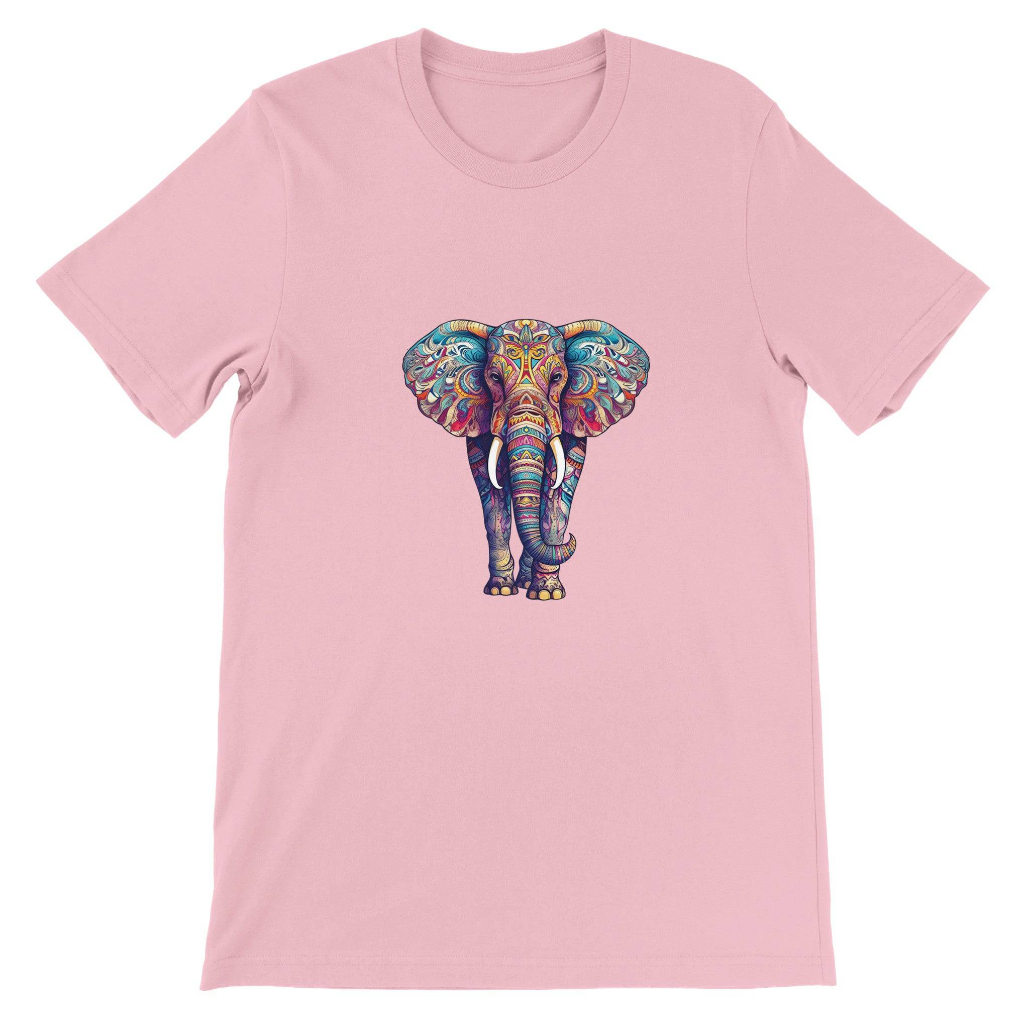 Budget Unisex Crewneck T-shirt/Elephant-Art - Enet Images