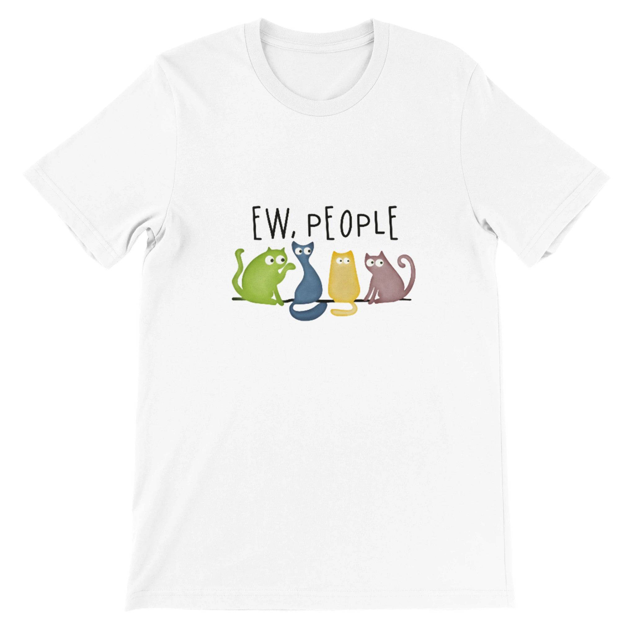 Budget Unisex Crewneck T-shirt/Ew-People-Funny-Cats - Enet Images