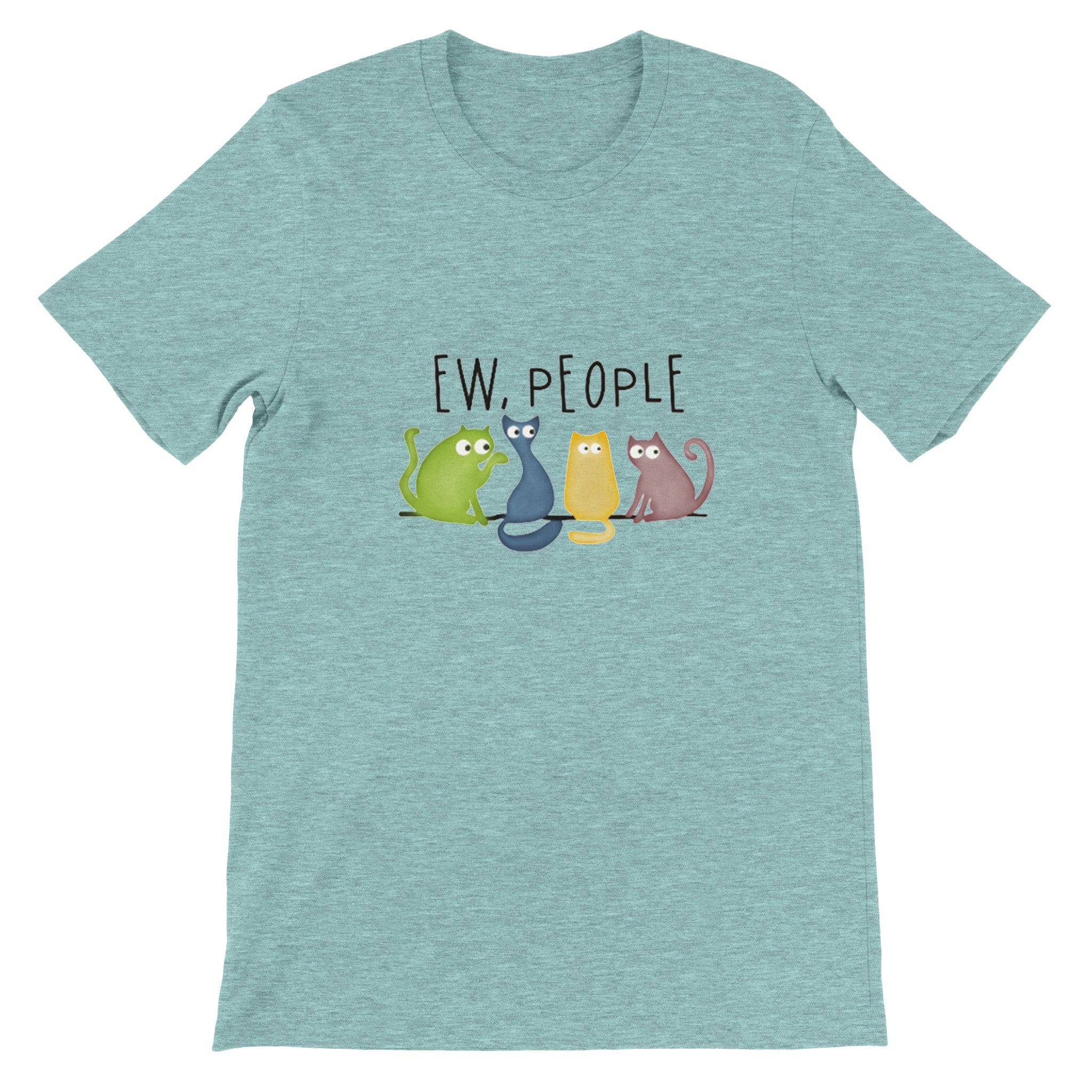 Budget Unisex Crewneck T-shirt/Ew-People-Funny-Cats - Enet Images