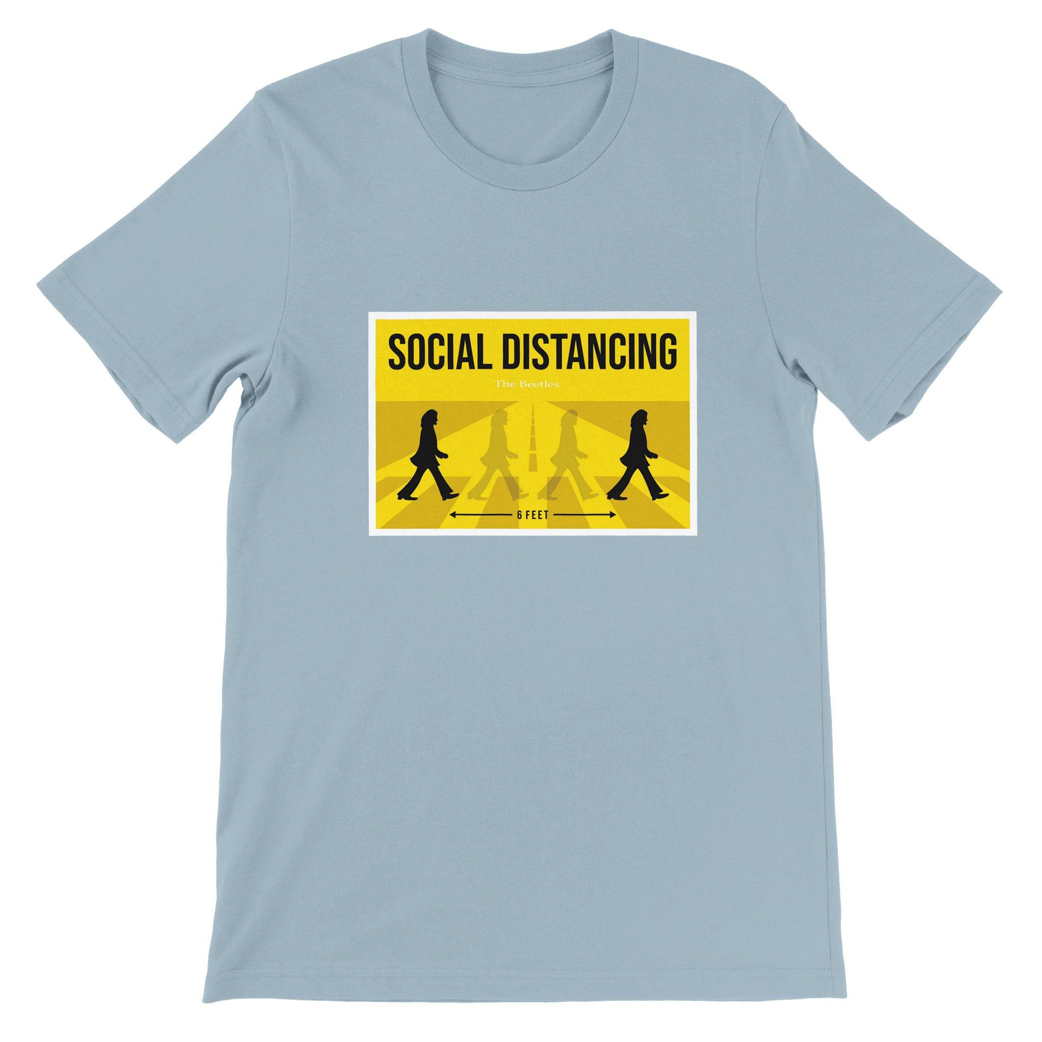 Budget Unisex Crewneck T-shirt/Social-Distancing - Enet Images